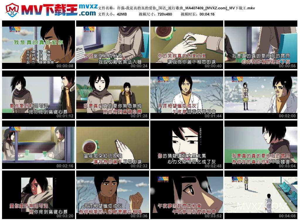 许强-我是真的真的爱你_国语_流行歌曲_MA407409